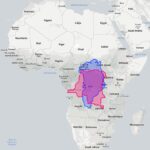 Greenland and Africa size comparison on Mercator projection