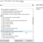 SQL Compare Project Options Highlighting the "Ignore database and server name in synonyms" setting