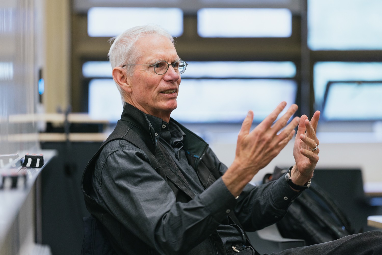 Josiah Ober, political scientist and classicist, teaches class