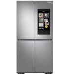 Fridge on white background