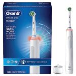 Image of Oral-B Smart 1500 electric toothbrush isolated on white background