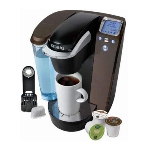 Side view of the Keurig B75 brewing system