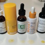 Week 1 of vitamin C serum dupe comparison, serums undergoing heat stability test in oven