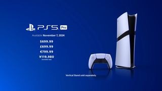 A screenshot of the PS5 Pro and its prices