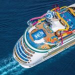 Aerial view of Navigator of the Seas - showcasing the scale of a modern cruise ship