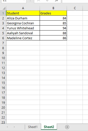 Open an Excel file containing the data you wish to use for spreadsheet comparison.