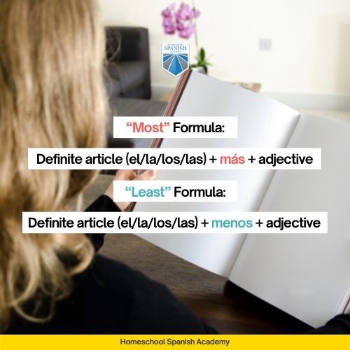 Superlatives in Spanish formulas