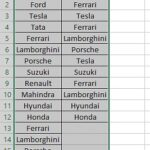 Selecting columns to compare in Excel