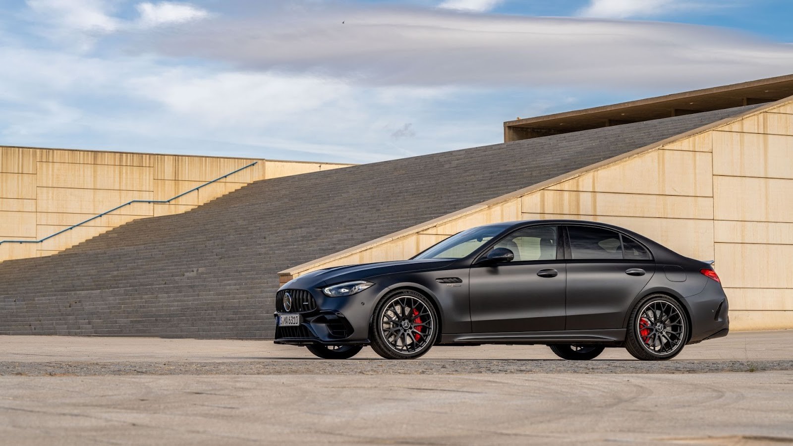 Side profile of the Mercedes-AMG C63 S