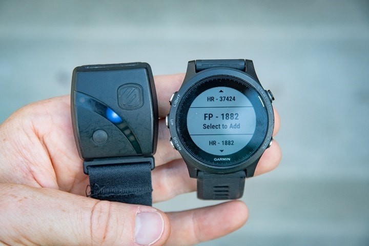 Garmin Watch Footpod Pairing with Scosche Rhythm24