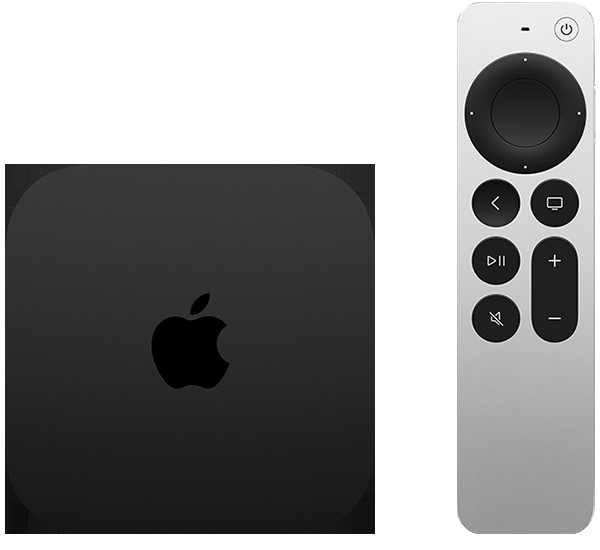 Apple TV 4K 3rd generation with Siri Remote showcasing its design and features