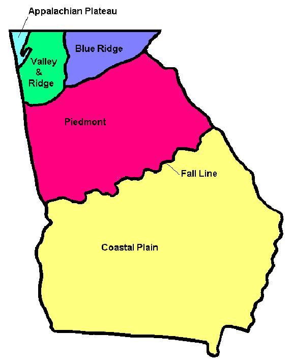 Geographic Regions of Georgia