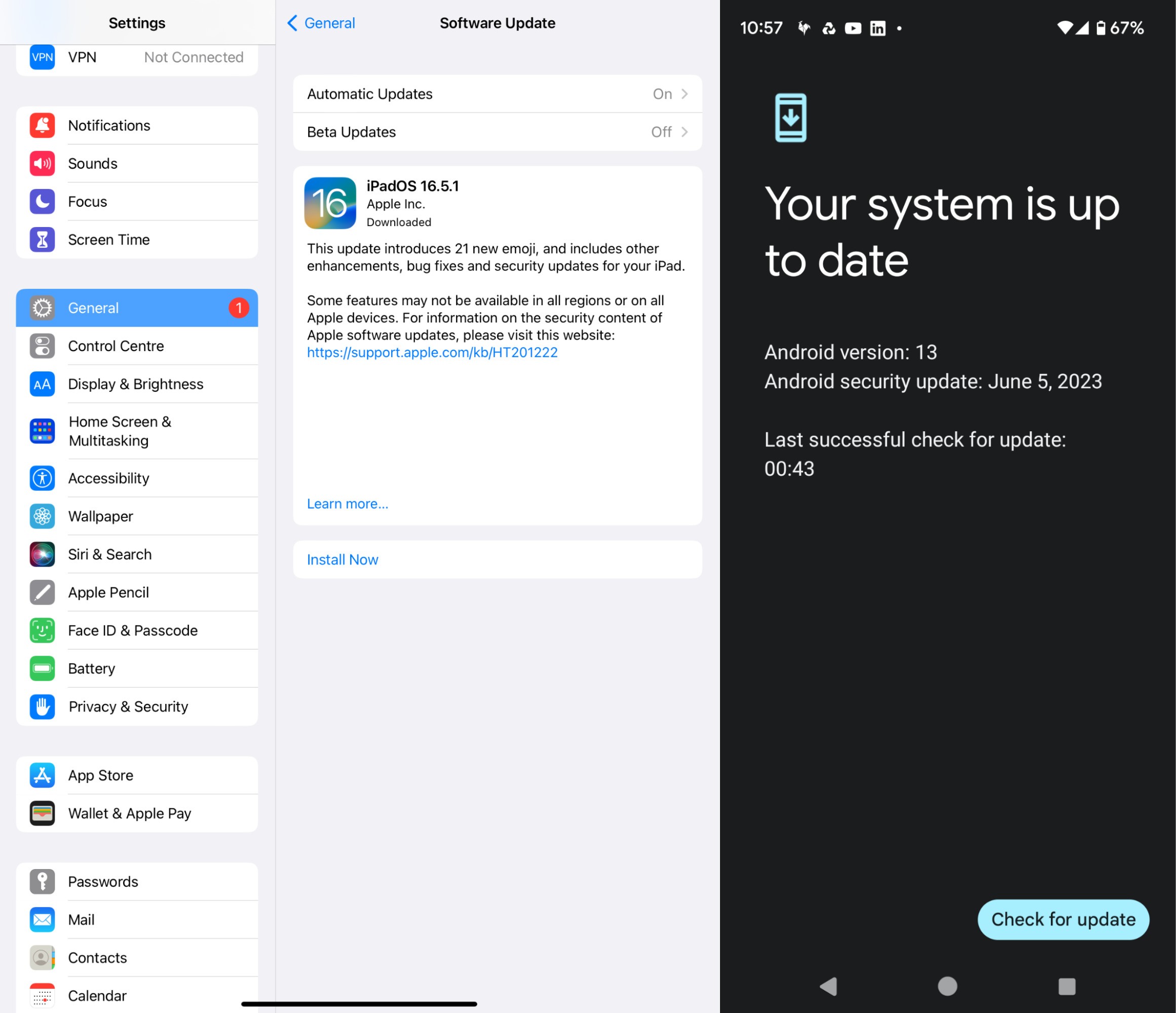 An illustration depicting software updates with a phone screen showing an update progress bar.