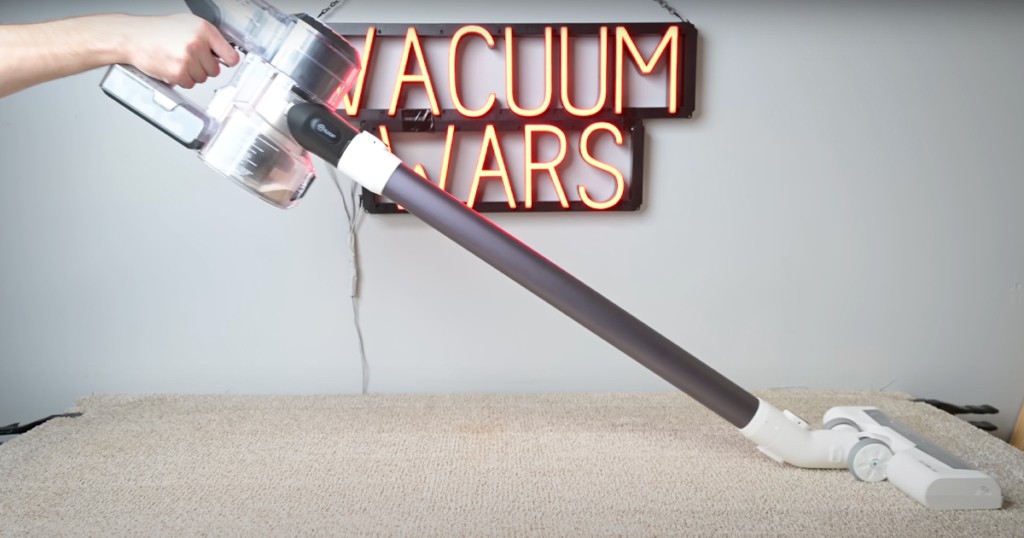 Performing the Carpet Deep Clean Test with a Tineco Pure One S11 Cordless Vacuum