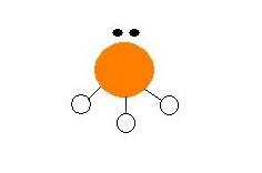 Molecular structure of phosphine, showing lack of polarity for hydrogen bonding.