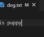 Initial dog.txt content