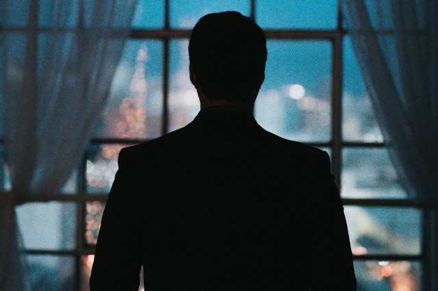 Silhouette of a person looking out a window, representing suspense and mystery novels similar to James Patterson's thrillers.