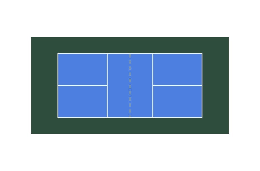 Pickleball Court Outline