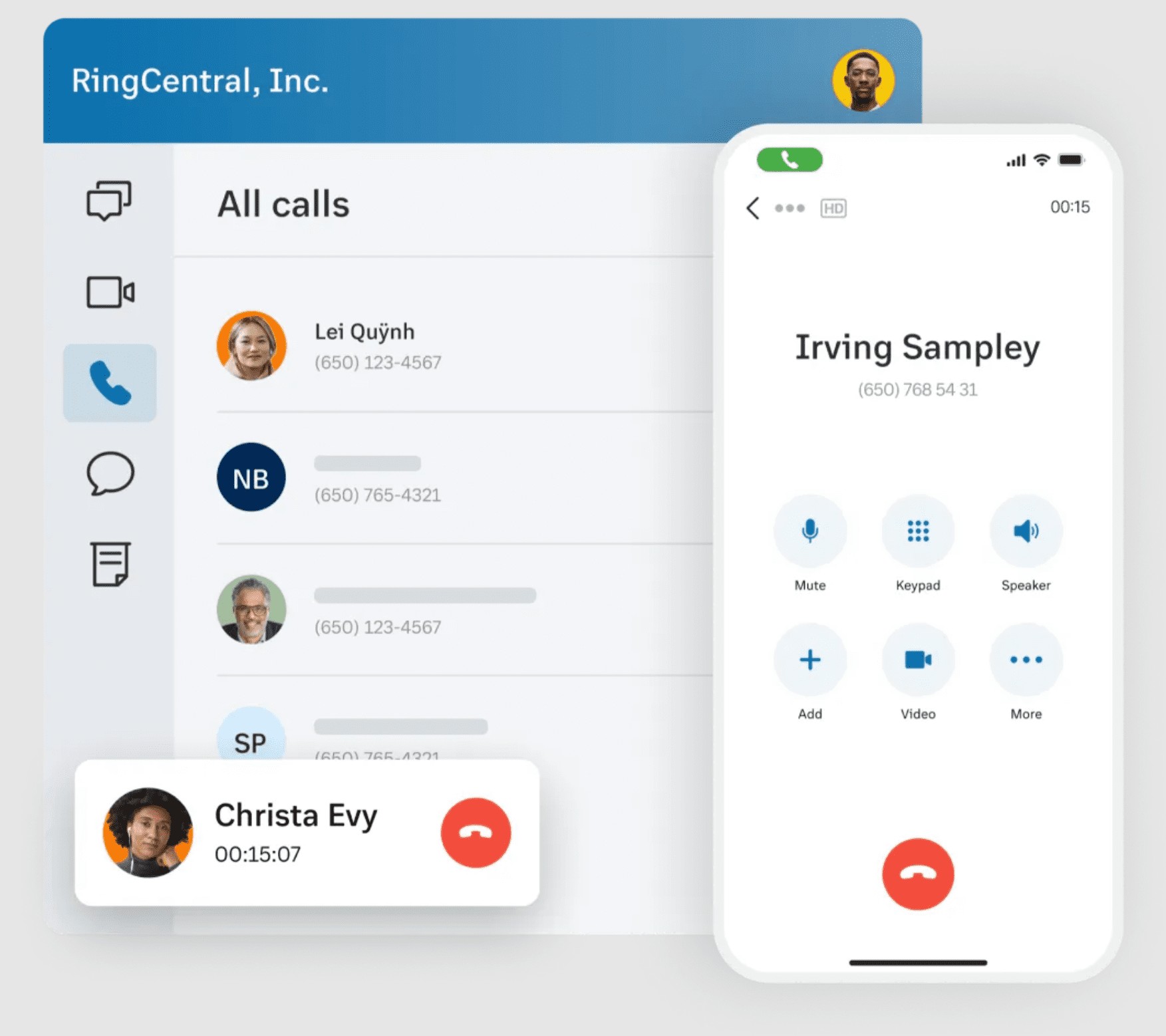 RingCentral Interface