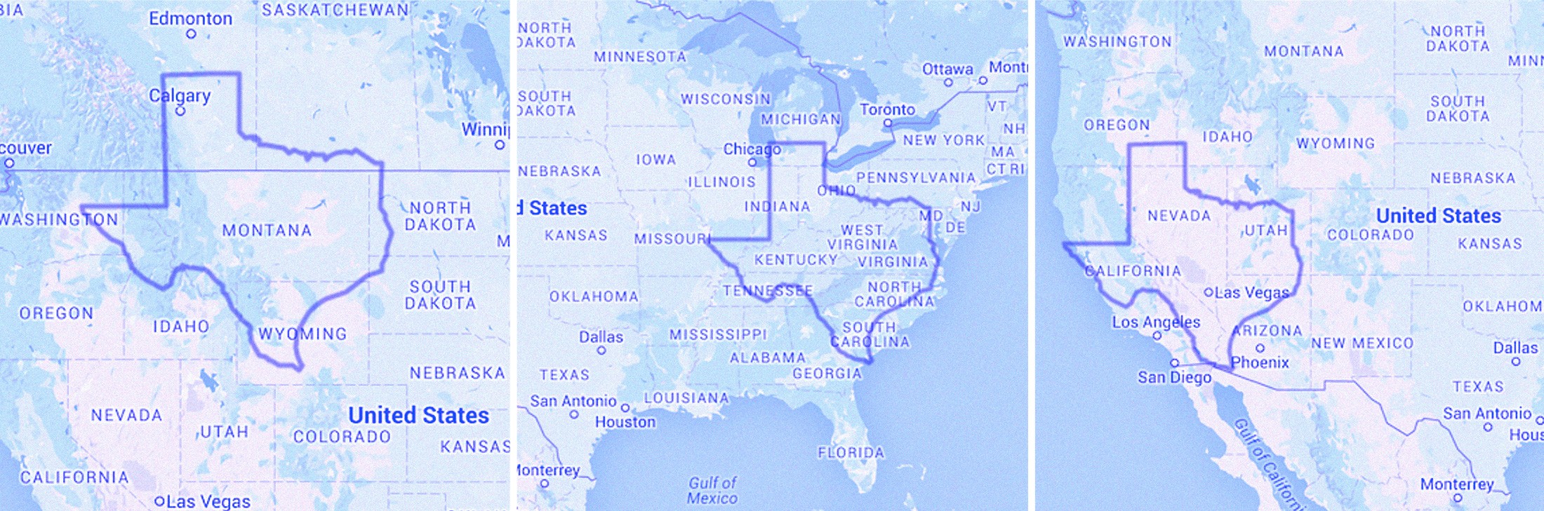 Texas compared to US states and territories