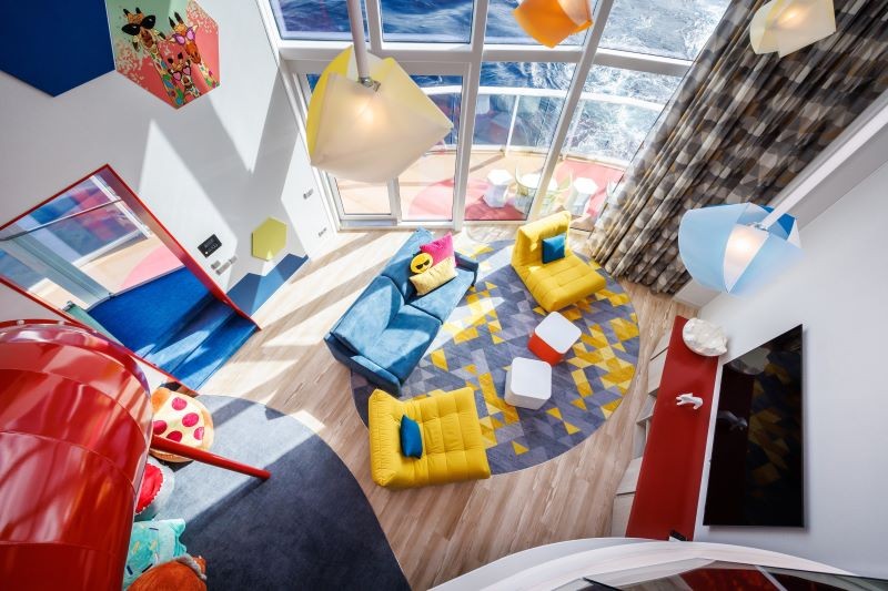 Exterior view of the Ultimate Family Townhouse suite on Icon of the Seas