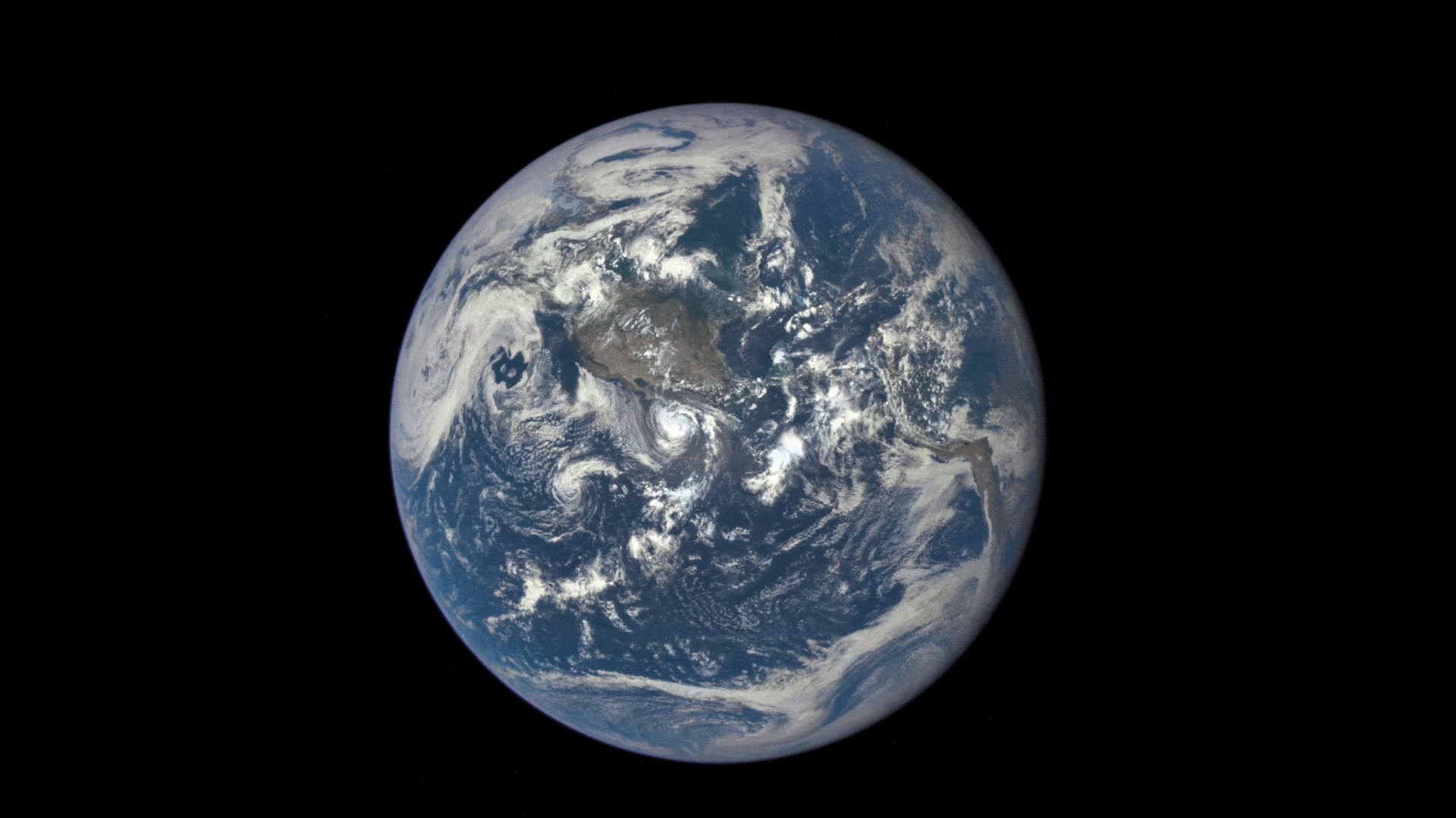 Earth and Moon captured by Deep Space Climate Observatory satellite, illustrating their relative sizes and distance