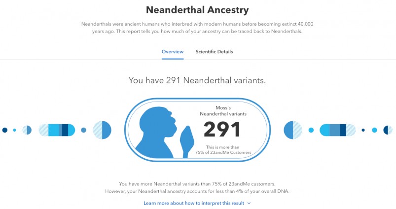 23andMe vs AncestryDNA - 23andMe neanderthal ancestry