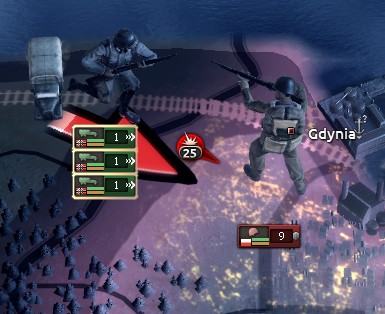 Comparison of small and large divisions in Hearts of Iron IV