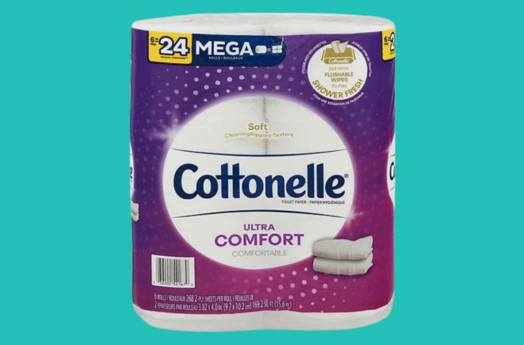 Cottonelle Ultra Comfort toilet paper rolls