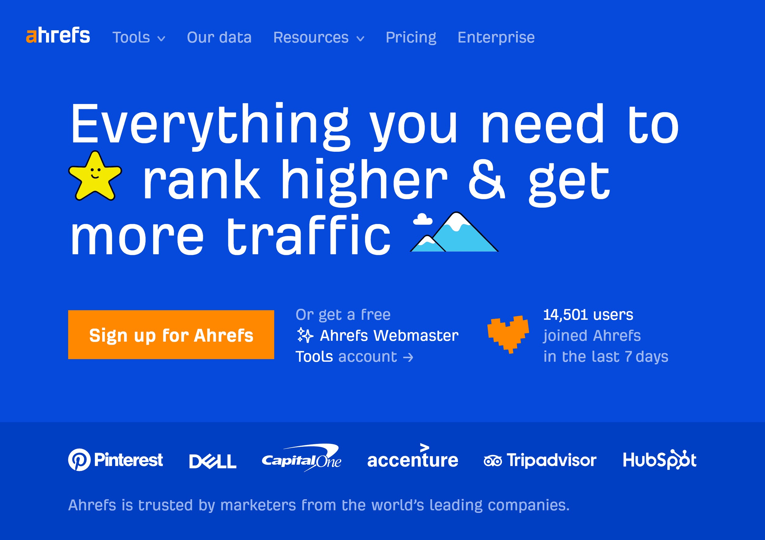 Ahrefs – Homepage