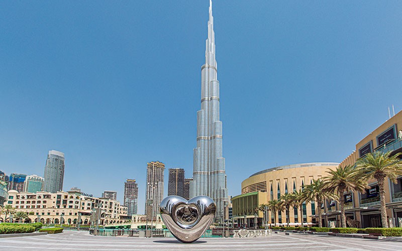 Burj Khalifa Tower at night