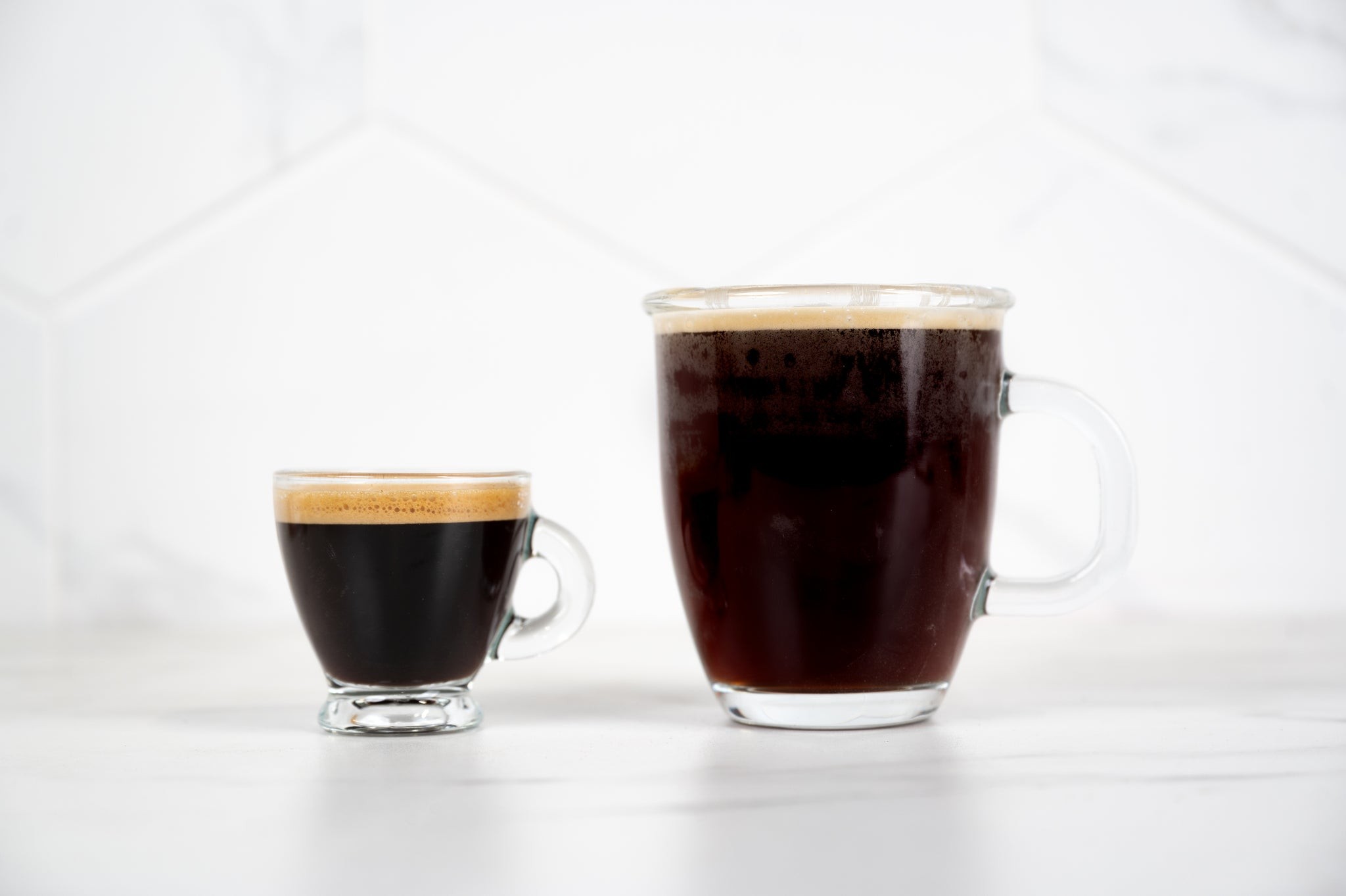 caffeine difference in coffee and espresso