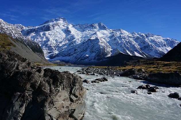 Mt Cook mountain in New Zealand