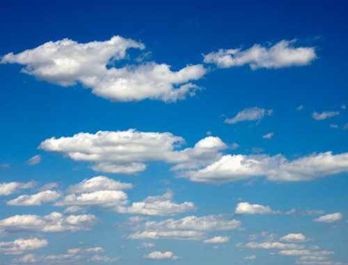 Stratus clouds blanketing the sky