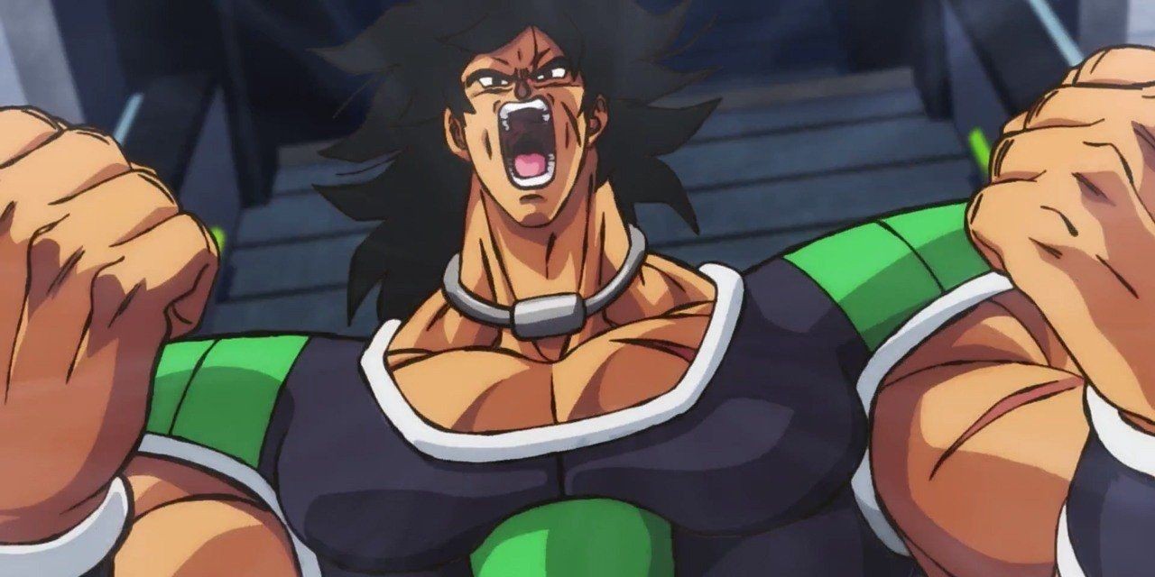 Broly lets out an angry scream in Dragon Ball Super: Broly.