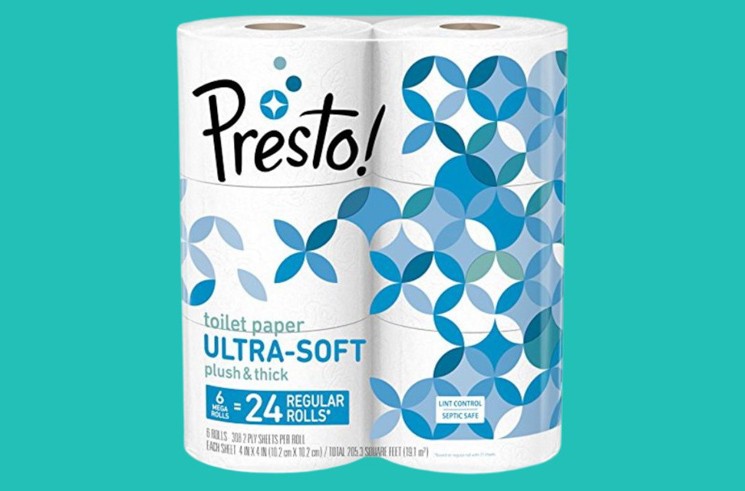 Presto Ultra Soft toilet paper rolls