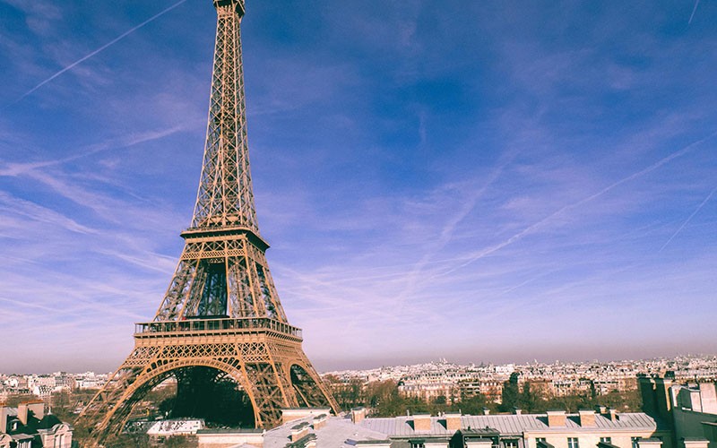 Eiffel Tower in the evening
