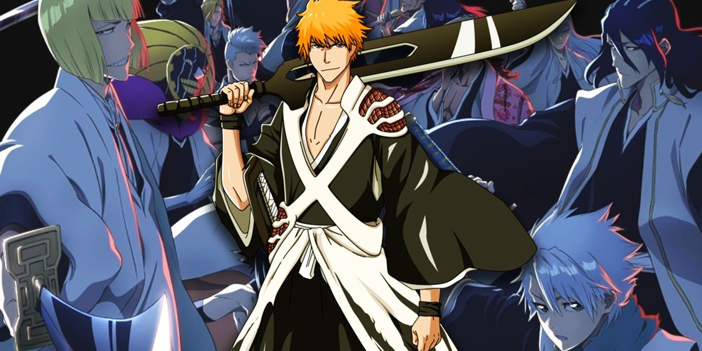 Ichigo Kurosaki in his Hollow form, displaying the immense spiritual pressure he possesses