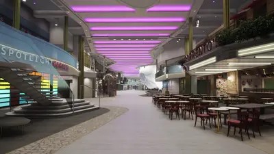 Icon of the Seas promenade