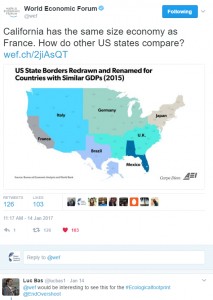 Tweet suggesting the creation of a map