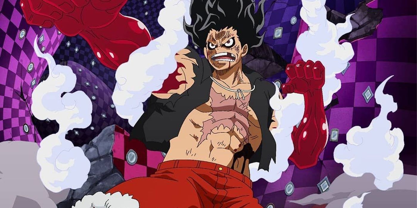 Luffy using Snakeman, illustrating his unmatched speed and agility