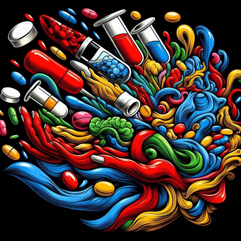 Medicine in the style of Salvador Dali
