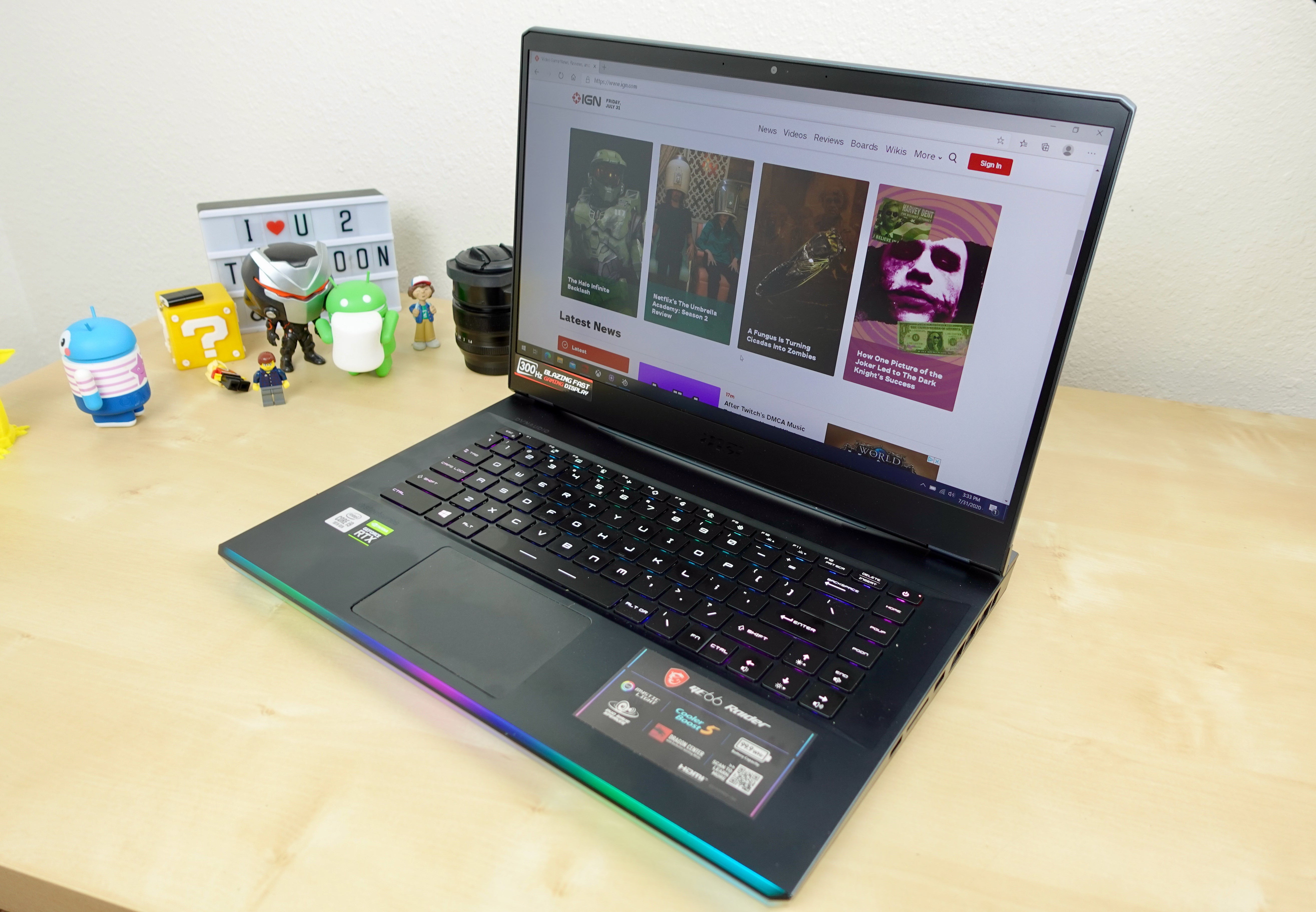 Gaming desktop setup