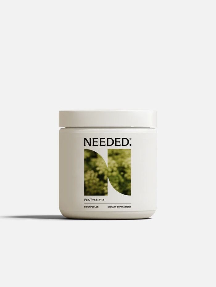 A bottle of Needed. probiotics.