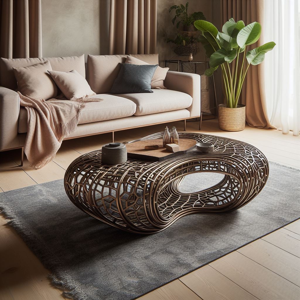 Unique coffee table shapes add personality and flair to any living room