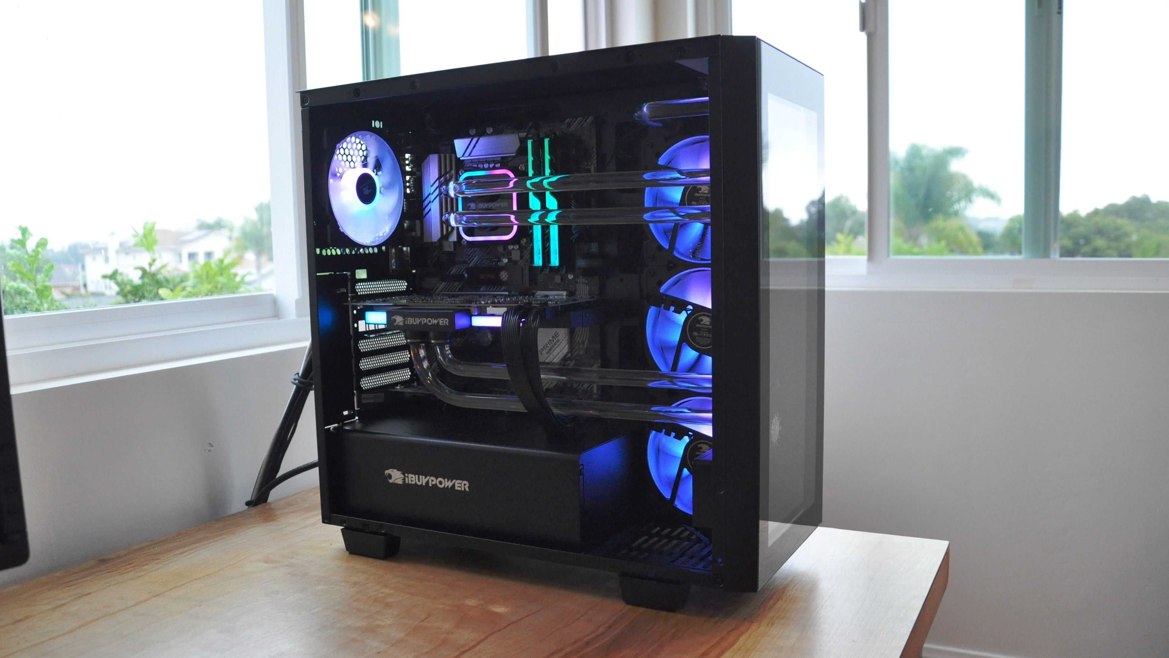 Close-up of desktop components