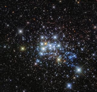 Image capturing Westerlund 1, which is home to some of the largest stars, demonstrating the vastness of stellar clusters.