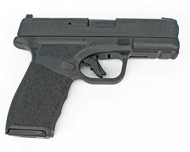 Springfield Hellcat Pro 9mm semiautomatic pistol, right profile