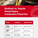 biodiesel vs regular diesel engine combustion properties