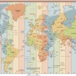 World Time Zone Map with UTC Offsets